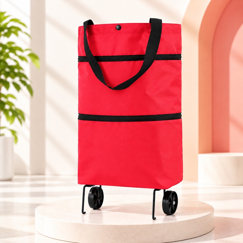 Foldable Shopping Bag for Grocery Runs – Large-Capacity Polyester Tote