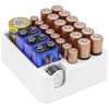 TOCCOOL Drawer-Style Battery Organizer Box, Plastic Storage Case for AA