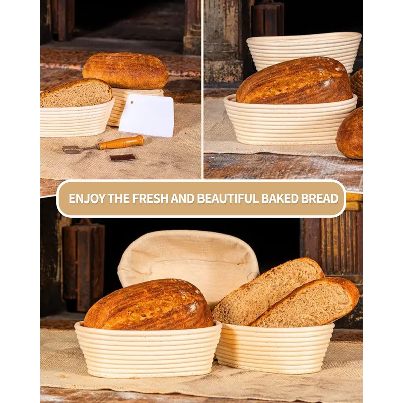 UYRVAPE 4 x Linen Cloth Bread Baking Baker's Linen Dough