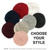 Braxton Grey - Warm Lined Wool Angora Knit Berets -