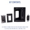 Legrand On-Q HT2102BKV1 Hardwired In Wall Cable Management Kit, TV