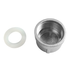 Beduan Stainless Garden Hose Caps with Washers 3/4" GHT Female Thread 304 Stainless Steel End Cap (Pack of 2)