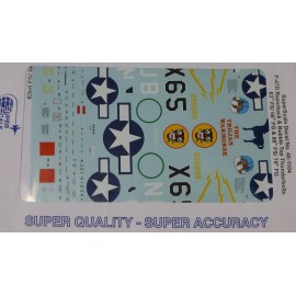 Microscale Decal 1:48 Scale #MS48-1104 / P-47D Razorback/ Bubbletop Thnderbolts: