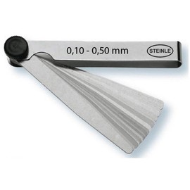 STEINLE 4101 Feeler Gauge Set 21 Sheets 0.10 - 0.50 mm
