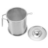Bacon Grease Container Stainless Steel High Temperature Resistance Oil Strainer