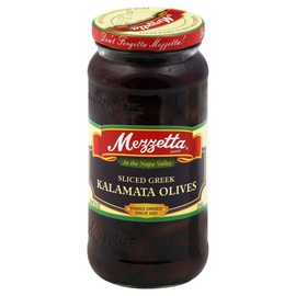 Mezzetta Sliced kalamata Olives 9.5 OZ(Pack of 4)