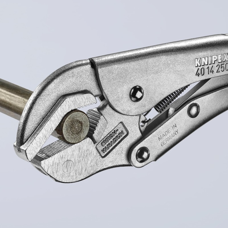 KNIPEX Tools - Universal Grip Pliers, Pivoting Jaw, Chrome (4014250)