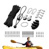Kayak Deck Rigging Kit,Kayak Hardware Eyes Wellnuts Screws | Kayak