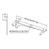 Royal Wood Bracket A-32/33, Chrome, 7.9 inches (200 mm), Left