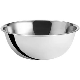 Fonteme Stainless Steel 20 QT Mixing Bowl | Home & Commercial Quality | Flat Bottom | Cooking, Baking, Meal Prep [1PK]