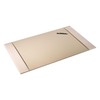 White Latte Bonded Leather 30" x 18" Side-Rail Desk Pad