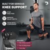 DMoose Fitness Knee Sleeves for Weightlifting with 2 Straps &