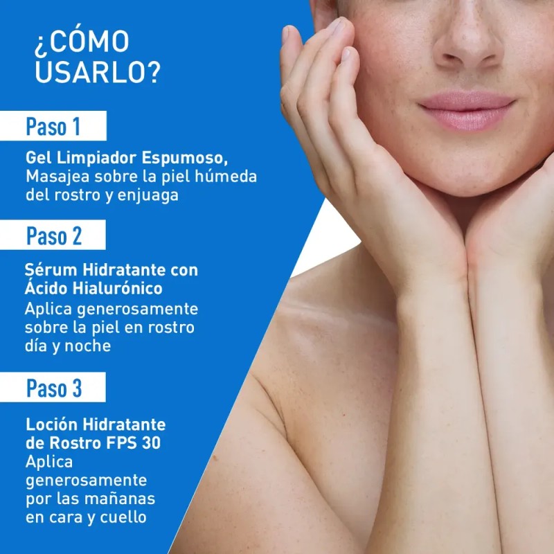 Kit CeraVe Rutina facial limpia hidrata y protege tu piel