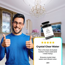 Chada Aqua Key Premium granular Activated Carbon, Designed for Aquarium Applications, Filter Media Bag, Filter for efficient Filtration; use in reactors, Canister Filters, in-Tank Filters (27.5)