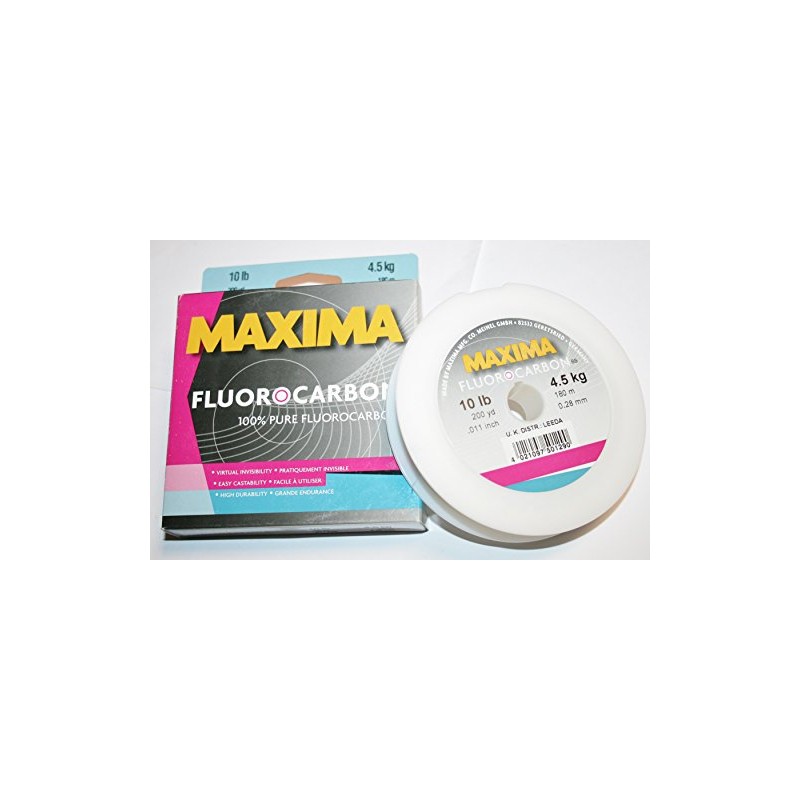 Maxima 1 Shot FLUOROCARBON 4LB One, Clear, 25m