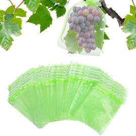 40pcs Fruit Protection Bags, 2 Sizes Fruit Netting Bags Drawstring Fruit Bags Breathable Garden Mesh Netting Bags Mesh Fruit Cover Bags for Protecting Fruit from Birds and Insects