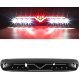 Partsam High Mount Stop Light Led 3rd Brake Replacement for 07-13 Silverado/Sierra 1500 2500HD 3500HD Third Rear Cab Roof Center Tail Cargo Lamp(Smoke Lens)