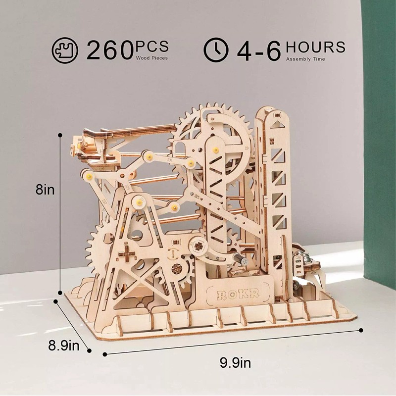 Rolife ROKR Roller Coaster Lift Coaster DIY 3D Wooden Puzzle