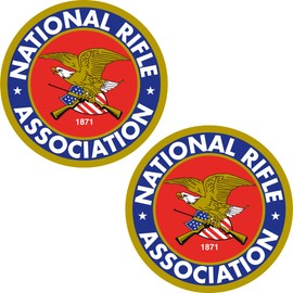 2X National Rifle Association NRA 3 Inch Stickers Laptop Bumper Second Amendment Decals