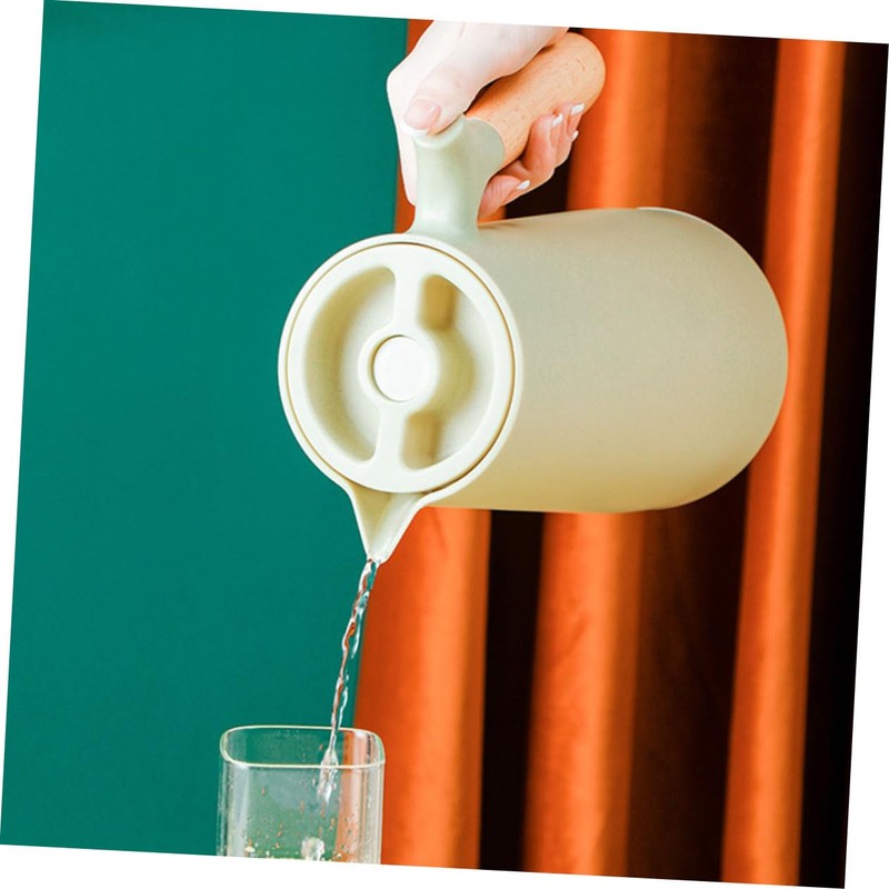 Ciieeo Small Insulated Pot 1l Thermal Kettle Wood Handle for