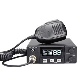 CB Two Way Radio AT-505PRO for Truckers Long Range,VOX Mini CB Radio w/PA System for Truck, PA AM FM switchable Two Way Radio