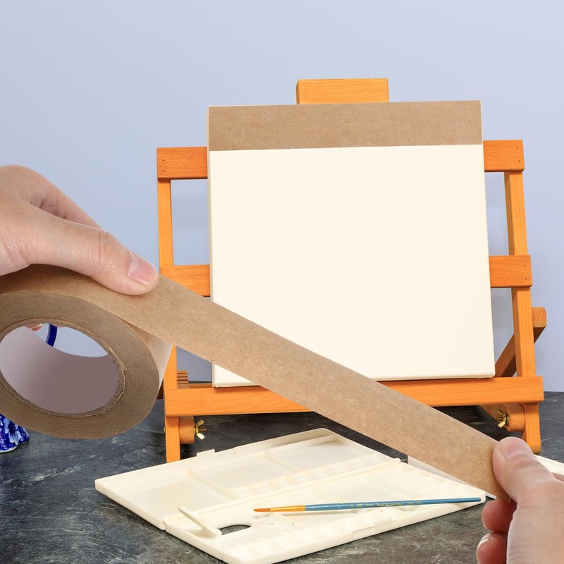 TEHAUX 2 Rolls Water Activated Tape Line Picture Frame Tape