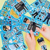 24 Sheets Make Your Own Policeman Stickers, Make-a-face Stickers, Educational