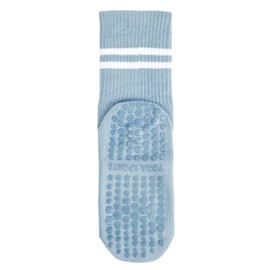 American Trends - Calcetines de pilates con empuñaduras para mujer, calcetines de yoga, calcetines antideslizantes, 1 par azul claro, Talla única