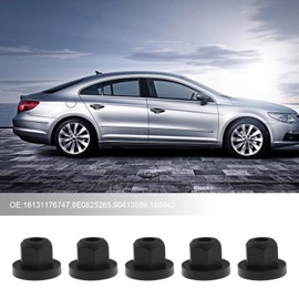 Be In Your Mind Pack of 40 Flange Nuts Holder Clips Plastic Replacement Parts for Car Exterior Body 16131176747 8E0825265 90413589 180942 Black