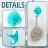 Antimbee Suction Cup Hooks, 5 Pack Shower Wall Suction Cup
