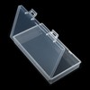 Pack of 8 Plastic Rectangle Clear Storage Containers with Hinged