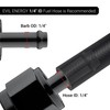 EVIL ENERGY 6AN Female to 1/4" Barb Hose Fitting Straight