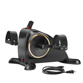 Kjocie Under Desk Bike Pedal Exerciser, Electric Mini Exercise Bike Leg/Arm Bike for Physical Therapy, Motorized Pedal Exerciser for Seniors, Low-Impact Exercise Equipment with 12 Adjustable Speeds