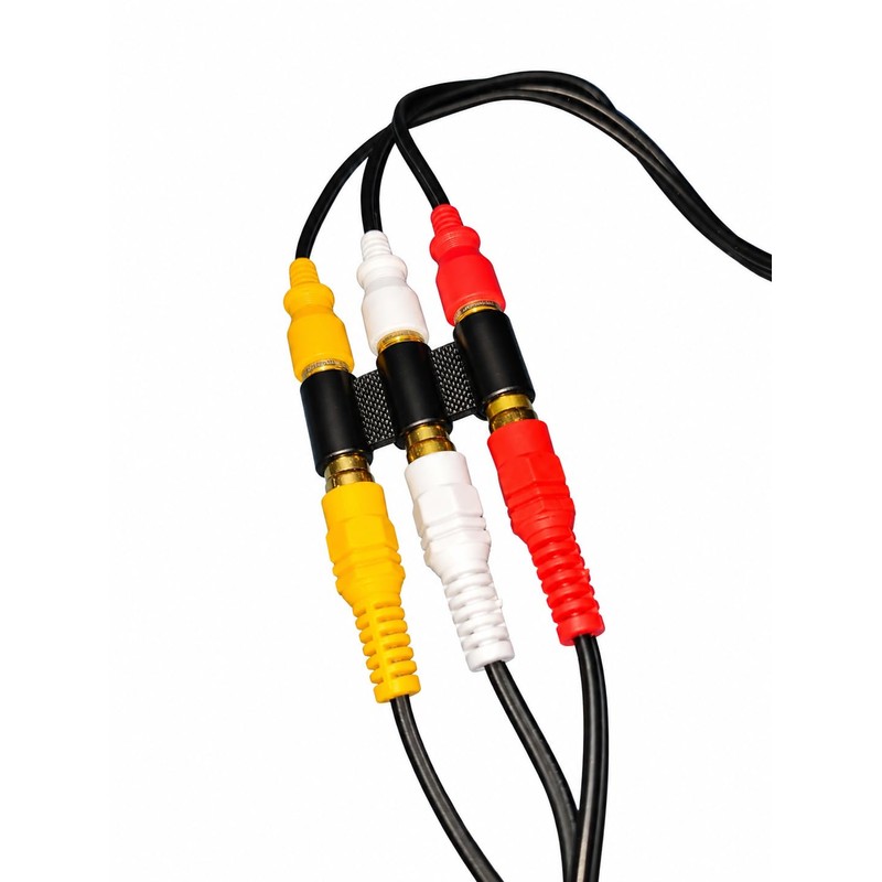Harrista Gold-Plated RCA AV Coupler – 3 RCA Female to