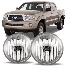 Winjet Fog Lights Assembly fit for 05-11 Tacoma Fog Light, Clear(Wiring Kit Included