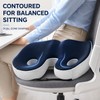 Ergonomic Memory Foam Seat Cushion with Adjustable Width & Dual