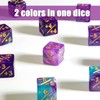 48 Pieces D6 Cube Loyalty Dice Counters Token with 2