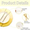 4Pcs Wall Plate Hanger Set, Plate Hanger W Shaped Spring