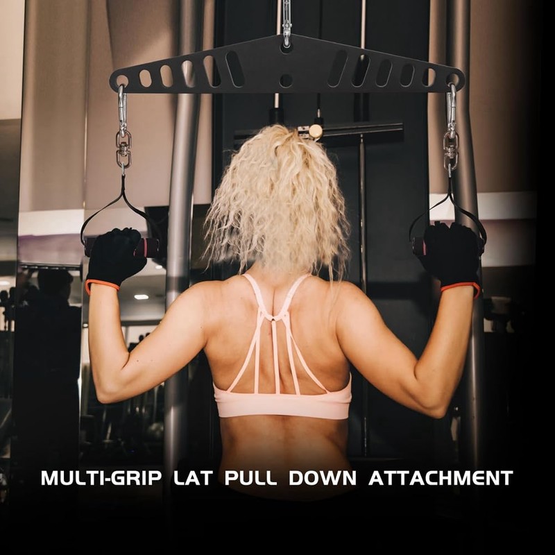 YEHEI Multi-Grip LAT Pull Down Bar for Home Gym Fitness