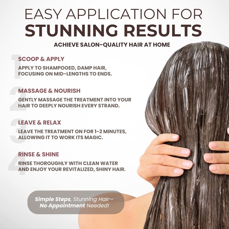 LUXURY TREND Collagen Hair Mask for Damaged Hair - Hydrating