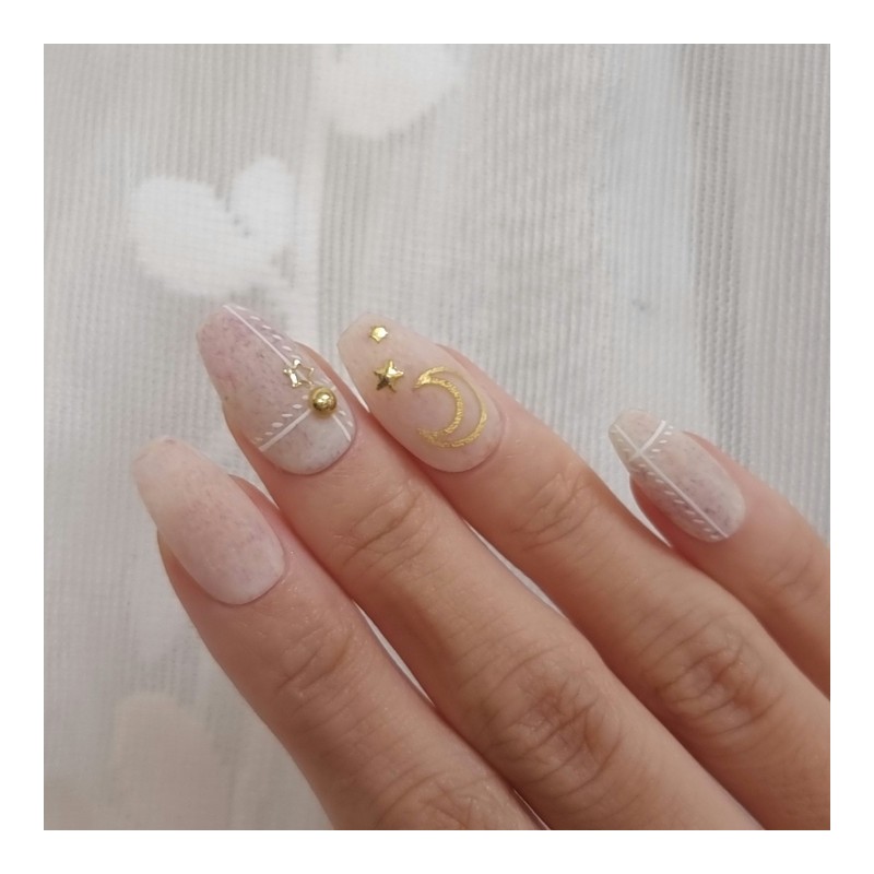 Cozy Bear Handmade Nail Tips - Short Square / 포근이