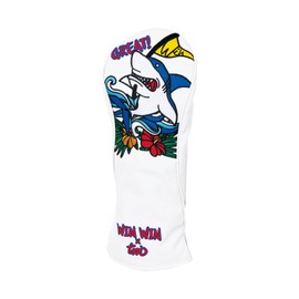 WINWIN STYLE WINWIN-WINN STYLE ALOHA SHARK HEADCOVER FOR DRIVER HC-408 [Aloha Shark/TAMO Collaboration Model]