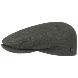 Lipodo Sport Flat Cap Olive-Green for Men and Women | Flat Cap with Peak in Size 60 cm Olive-Green Sporty Peaked Cap | Autumn Winter