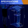 OUKANING Acrylic Podium Stand Pulpits for Churches with a Storage