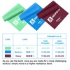 A AZURELIFE Resistance Bands,Professional Long Non-Latex Elastic Stretch Bands,Exercise Bands