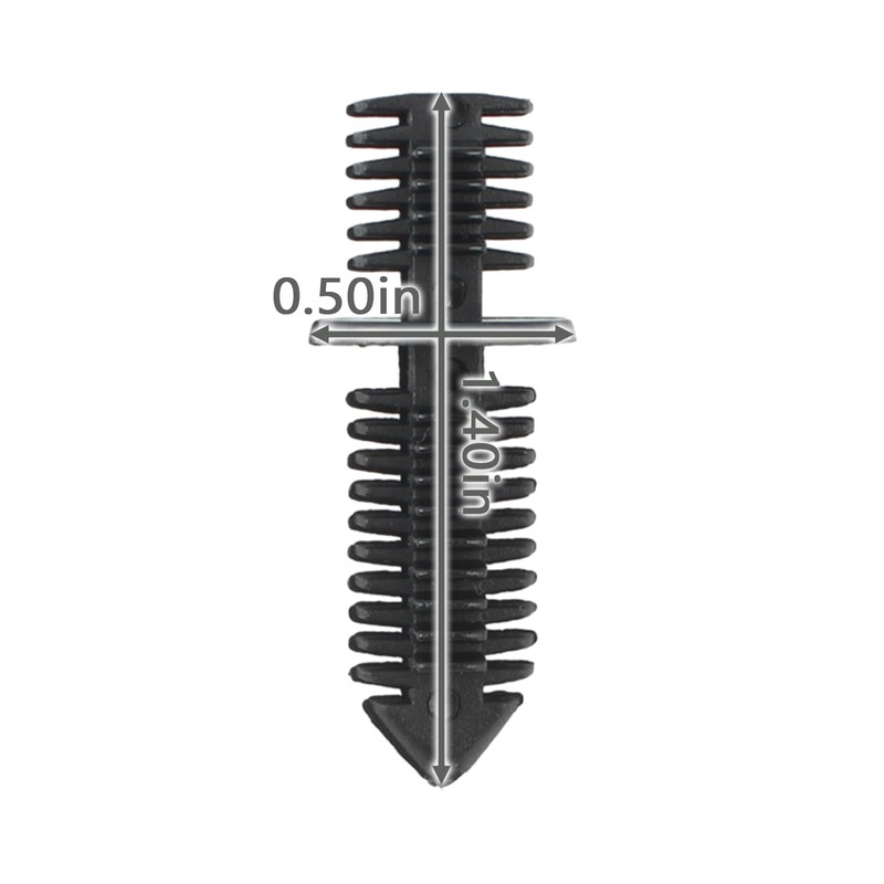 Topkidame 30pcs Double End Xmas Tree Retainer Clip Fastener 11/32"