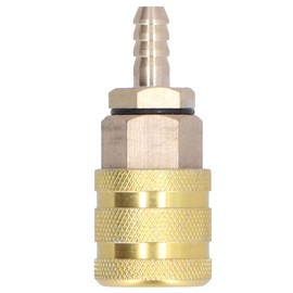 6.5mm Tire Inflator Chuck Brass Tire Valve Connector Quick Connection Connector Easy Install Tire Chuck for Car Motorcycle with 0.3in American Tyre Valve