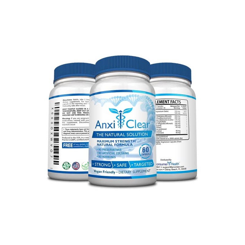 AnxiClear Consumer Health Boosts Mood, Calms The Mind, Elevates Serotonin