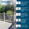 Weatherables Vinyl Railing Posts, Vinyl Post Kit 4 in. x
