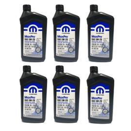 Mopar MaxPro 5W20 SAE Motor Oil for Jeep Dodge Chrysler Ram Case of 6 Quarts